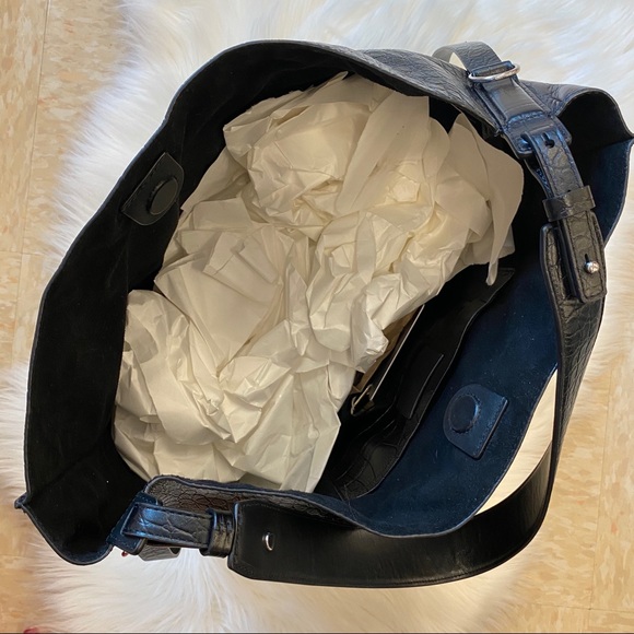 AllSaints Black Polly N/S Tote - Picture 11 of 16